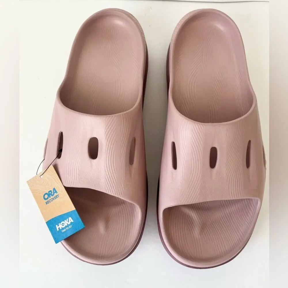 Hoka Ora recovery slide sandals mauve pink 13 NWT